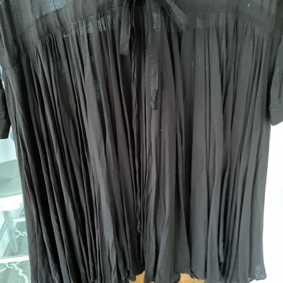 Zadig & Voltaire Black with Gold Trim Collar Dress - Picture 4 of 10